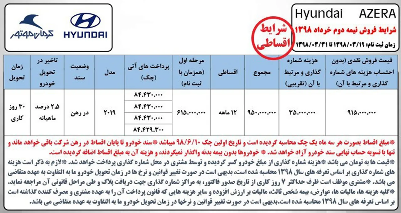 AutomobileFa Hyundai Azera Sale khordad98 2